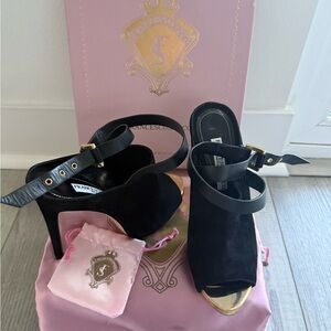 Black and Gold Women's Heels